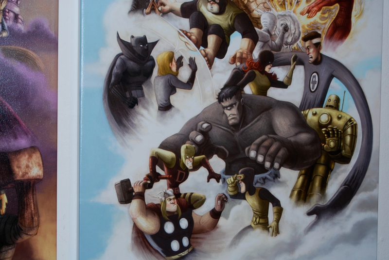 Illustration for article titled Trippy Re-Interpretations of Stan Lee's Comic Book Characters at Art Show